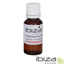 Ibiza  Fragrância p/ Máquina Fumos Morango Concentrado - Fragrância p/ líquido de fumos, Perfume: Morango, Solução concentrada, Adequado p/ 5 Litros líquido, 