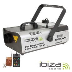Ibiza LSM1500PRO  - Máquina de Fumos 1500W com Controlador / Comando DMX, Máquina de fumos c/ DMX e 2 comandos, Tensão funcionamentoo: 230Vac, Capacidade reservatório: 2.3 Litros, Fluxo de saída: ± 166m³, 1500W potênc...