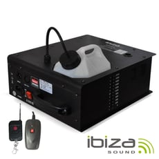 Ibiza LSMM1500W  B-Stock - Máquina de Fumos 1500W Multidireccional DMX IBIZA LSMM1500W, Máquina de fumos Multidireccional c/ comandos, Tensão funcionamentoo: 230Vac, Capacidade reservatório: 2.5 Litros, Fluxo de saída: ±425m...