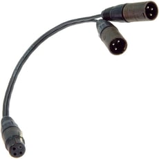 Klotz PYB5N  - Cabo adaptador XLR fêmea mono / 2 XLR macho, Fichas NEUTRIK, Muito flexível e duradouro, 
