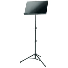K&M  11870 Orchestra Stand - Suporte de música de alumínio revestido a pó com mesa de música de aço, Mesa de música: aprox. 490 x 340 x 50 milímetros, Altura do tripé: aprox. 580 a 1.400 milímetros, Altura total máxima: 1750 m...
