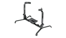 K&M 14941 Baritone Stand B-Stock  - Suporte compacto de barítono, Suporte pequeno e desmontável para barítono, eufônio ou trompa tenor, Altura e largura do suporte é ajustável, Bandeja de suporte para instrumentos grande e revestida ...