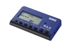Korg MA-2 BLBK  - Metrônomo digital, Ajuste do tempo: PÊNDULO, CHEIO, TAP Tempo, Tomada para auscultadores (mini jack estéreo de 3,5 mm), Alto-falante: alto-falante Piezo de 15 mm, Operação com 2 pilhas AAA de 1,5A,...