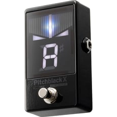 Korg  Pitchblack X - Afinador em forma de pedal, Alto número de LEDs para melhor legibilidade, Modos de bypass selecionáveis: True Bypass / Ultra Buffer, Visor piscando quando a afinação está correta, Modos de exibição...