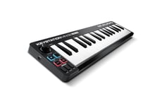 M-Audio Keystation Mini 32 MK3  - Teclado controlador USB, 32 miniteclas de velocidade plana, 4 controles livremente atribuíveis - 3 botões e 1 controle rotativo, Curvas de velocidade selecionáveis (dinâmica de toque) para ajustar ...