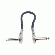 MXR JD-DCP06J Pedalboard Patch Cable 6''  - Conexões: 2 x 1/4 Jack, Jack tipo: Em ângulo, Comprimento: 6 polegadas, Acabamento: Preto, 