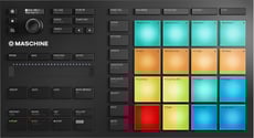 Native Instruments Maschine Mikro MK3  - Controlador USB e software da máquina, 16 Almofadas multicoloridas iluminadas com velocidade e pós-toque, Faixa inteligente de toque duplo, Codificador, VST e host da unidade de áudio, Recursos do ...