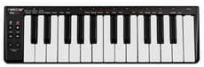 Nektar SE25  - 25 mini-teclas com sensibilidade/velocidade, 3 curvas de velocidade (default, soft, hard), 6 botões: Octave Up/Down, PB1/PB2, Sustain, Part 2, PB1 & PB2 Botões ( atribuível para: Pitch Bend, Transp...