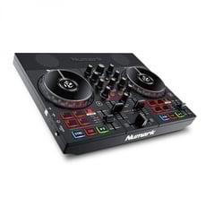 Numark  Party Mix Live  - Altifalantes integrados potentes - um sistema de festa tudo-em-um, O show de luzes LED integrado sincroniza com a sua música, pads performance, filtros e EQ de duas bandas em cada canal, A funciona...