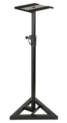 OQAN ARS01  - Suporte para monitores, Prato com borracha para evitar vibrações e rajadas, Dimensões prato: 23 x 23 cm, Altura: 69 – 130 cm, Peso: 5 Kg., 