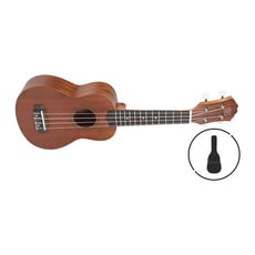 OQAN QUK-10S SOPRANO  - Ukulele de tamanho soprano., Corpo de madeira Sapeli., Sapeli neck, Escala de pau-rosa composto., Estojo incluído, 