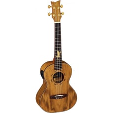 Ortega Lizard TE-GB  - Ukulele Tenor, Parte superior e corpo: Dao, Pescoço: Mogno, Fretboard e ponte: Noz, Encadernação do braço da guitarra, encadernação do corpo, tiras decorativas nas costas e cobertura do calcanhar: ...