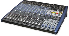 Presonus StudioLive AR16c  - Mesa de Mistura analógica, Interface de gravação áudio 18x4 24 bits / 96 kHz, USB 2.0, Gravação multitrack + mix final, Gravação para SD Card e SDHC até 32 GB, 12 entradas de microfone balanceadas ...