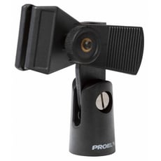 Proel  APM15  - Suporte universal de microfone ABS com parafuso de fixação (Ø Mín-Máx: 20 - 32 mm)., 