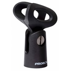 Proel  APM35S  - Suporte pequeno em ABS para microfone (Ø Mín-Máx: 22 - 27 mm)., 