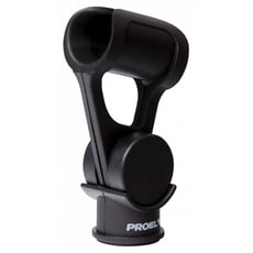 Proel  APM45S  - Suporte pequeno profissional em ABS para microfone (Ø Mín-Máx: 18 - 22 mm). Rosca dupla para suporte de microfone: 3/8 e 5/8., 