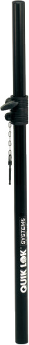 Quiklok S-203  B-Stock - Tubo de extensão de comprimento variável de extremidade dupla para conexão de sistemas de satélite, Permite a separação ideal entre subwoofer e alto-falante, Construção totalmente em aço com pino d...