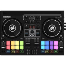 Reloop  Buddy  - Controlador de DJ de dois canais altamente compacto, A tecnologia Neural Mix ™ permite que você isole certos elementos de uma música, como bateria, voz ou instrumentos - perfeito para remixagem liv...
