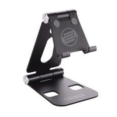 Reloop Smart Display Stand  - Suporte infinitamente ajustável e dobrável para comprimidos e smartphones comuns, Construção robusta e leve, Ângulo ajustável com até 270 graus de rotação para um alinhamento óptimo dos smartphones...