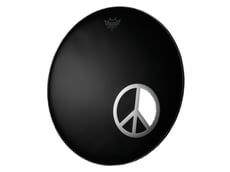 REMO dm-pc06-10  - anel de proteção adesivo para o furo do aro do bombo - PC Peace Sign, Acessórios para Bateria Furos Dynamo 5 ,, 