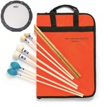 Remo  Pack Baquetas Beginner A Básico + Pad Caixa 8
