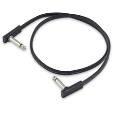 Rockboard  Flat Patch Cable Black 60cm  - Comprimento: 60 cm, Patch cable plano com seção transversal retangular, Plugues jack angulares que economizam espaço e extrafinos, Condutor de cobre: 20 x 0,12 mm, Blindagem de cobre trançada: 34 x...