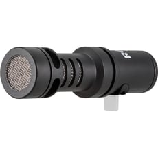 Rode  VideoMic Me-C  - Desenvolvido para dispositivos móveis com conector USB-C (incluindo dispositivos Android e iOS), Saída de som de 3,5 mm para auscultadores, Pára-vento de pêlo sintético incluido, Escuta directa no ...