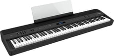 Roland FP-90X BK <b>Platinum</b> Piano Portátil Profissional - Roland FP-90X BK Piano Profissional Preto Bluetooth e USB, Teclado Ação Martelo + Polifonia Ilimitada + 362 Sons + 34 Músicas, Sistema Som 60W + 3D Ambience + MySTAGE + Piano Designer, Teclado Prem...
