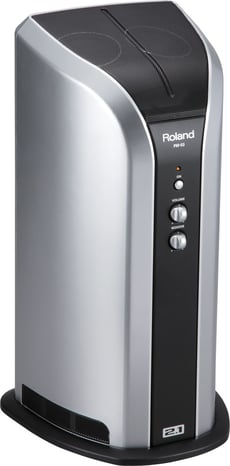 Roland PM-03 Coluna Amplificada 30W para E-Drums - Roland PM-03 Coluna Amplificada para Baterias Eletrónicas, Sistema 2.1 + 2 Tweeters 7.5 cm + 1 Woofer 12 cm + BASS REFLEX, Controlos individuais para Volume e Woofer, Muito fácil de instalar, Colun...