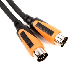 Roland RMIDI-B10 Cabo MIDI 3m  B-Stock - Roland RMIDI-B10 Cabo MIDI 3 metros comprimento, Comprimento: 3 metros, Fichas: 1x MIDI In / 1x MIDI Out, Fichas DIN em níquel de nível comercial, 4 fios condutores, Proteção em espiral de alta-den...