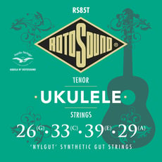 Rotosound RS85T Nylgut Tenor Ukulele Strings  - Cordas Tenor Ukulele Conjunto de Nylgut., Conjunto de cordas para ukulele, Cordas para tripas sintéticas Nylgut 26– 33 - 39 - 29, 