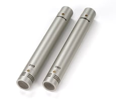 Samson C02  - Microfones condensadores de lápis de diafragma pequeno, Embalado como um par estéreo (combinado com uma sensibilidade de ± 0,5dB um do outro), Padrão de captação cardióide, SPL de até 134dB, Conect...