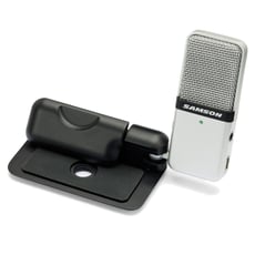 Samson Go Mic Portable USB Condenser Microphone B-Stock  - Microfone condensador USB tátil, Compatível com Mac e PC, sem necessidade de drivers, Design compacto personalizado que clipes para um laptop ou se senta em uma mesa, Perfeito para gravação de músi...