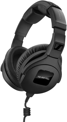 Sennheiser  HD-300 Pro  - Circumaural, Impedância: 64 Ohms, Nível de pressão sonora nominal: 108 ± 3 dB SPL / 1 V rms / 1 kHz, Faixa de transmissão: 6 -25000 Hz, Fator harmônico, Nível de pressão sonora limite: 100 dB, ...
