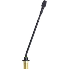Shure  MX410R/N  - Comprimento do pescoço de ganso: 10 polegadas / 25,4 cm, Perfil baixo, design estético, Ampla faixa dinâmica e resposta de frequência suave, Filtragem de RF com tecnologia CommShield ™, Indicador d...