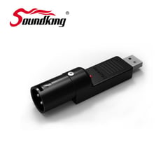 Soundking Adaptador de áudio multifunções para conector - Conector USB + conector macho XLR, 