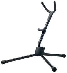 K&M Suporte Saxofone Alto 14300  B-Stock - Altura: 485 mm, Suporte para instrumentos: material plástico não estragante, Construção de perna: soquete com pernas dobráveis, Material: aço, Características especiais: base de plástico reforçada ...