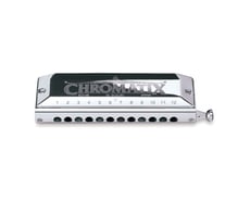 Suzuki Chromatix  SCX-48C  - Harmónicas com 12 aberturas, Pente ABS, Coberturas cromadas, Palhetas brass extra espessas, Inclui estojo deluxe, Fabricada no Japão, 