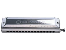 Suzuki Chromatix  SCX-64C  - Harmónicas com 16 aberturas, Pente ABS, Coberturas cromadas, Palhetas brass extra espessas, Inclui estojo deluxe, Fabricada no Japão, 