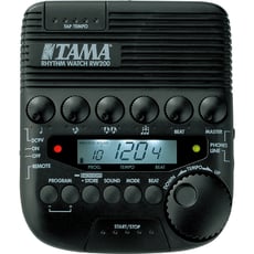 Tama RW200 Rhythm Watch  - Metrônomo, Display com luz de fundo comutável, 30 configurações de andamento pré-programáveis, 9 configurações diferentes do relógio, Seleção de programa e função start / stop via pedal (não incluí...