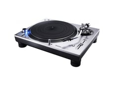 Technics  SL-1200GREGS Silver - Gira discos manual de acionamento direto, Velocidades da plataforma giratória 33-1/3, 45 e 78 r/min, Faixa de ajuste ±8%, ±16%, Torque de partida 2,2 kg-cm, Características de acumulação 0,7 s. mar...