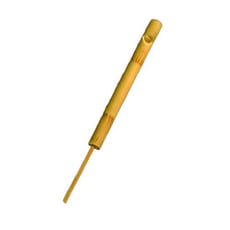Terre Flauta Êmbolo Bamboo M  - Flauta de êmbolo em bamboo. Dimensões 20 x 2,5 x 3 cm. O tom muda puxando a aste. Pode facilmente imitar o som de pássaros., 