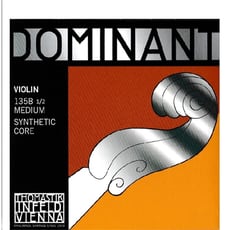 Thomastik  135B DOMINANTE Violino 1/2 B-Stock - 135B Jogo cordas 4/4 (129, 131, 132, 133), 129 Corda - 1ª MI ( aço cromado ), 131 Corda - 2ª LÁ ( núcleo sintético, enrolamento alumínio ), 132 Corda - 3ª RÉ ( núcleo sintético, enrolamento alumíni...