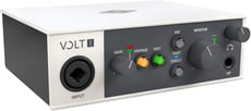 Universal Audio Volt 1  B-Stock - Interface de áudio USB 1 x 2, Conversor AD / DA de 24 bits / 192 kHz, Pré-amplificador de microfone integrado com modo de pré-amplificador de microfone vintage, +48 V phantom power comutável, Ampli...