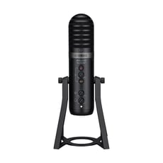 Yamaha  AG01 Black - Microfone USB de live steaming de 3 canais com mesa de mistura de alto rendimento, Microfone de condensador cardioide com qualidade de estúdio, Modern and retro design with two models in black and ...