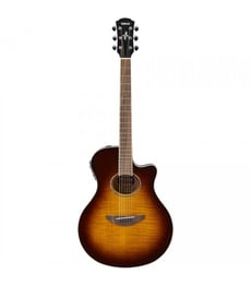 Yamaha APX 600 FM TBS B-Stock  - Com um tampo deslumbrante em Flamed Maple (ácer), esta é uma versão muito especial de uma das guitarras eletroacústicas mais vendidas do mundo. O corpo reduzido das APX combina o conforto incrível,...
