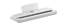 Yamaha DGX-670 WH Piano Digital  - 88 teclas com GHS - Graded Hammer Standard com resposta ao toque (Hard2/Hard1/Medium/Soft1/Soft2), Polifonia de 256 vozes, 630 sons (601 sons + 29 kits de bateria/SFX) e 263 acompanhamentos, Efeito...