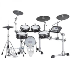 Yamaha  DTX10K-M Black Forest  - Mais de 400 sons, 70 Kits Presets e 200 User Kits, 37 Preset Songs de Treino, 3 Timbalões, 4 pratos, Metrónomo (30-300BPM), 