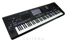 Yamaha Genos  - 76 teclas tipo órgão (FSX), Polifonia de 256 vozes (128 para vozes predefinidas e 128 para vozes de expansão), Compatibilidade: XG (para reprodução de músicas), GS (para reprodução de músicas), GM ...