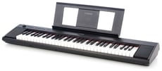 Yamaha Piaggero NP-12 BK Piano Digital - 61 teclas PSH (Piano Style Keyboard), 10 sons diferentes (Piano 1, Piano 2, E. Piano 1, E. Piano 2, Organ 1, Organ 2, Strings, Vibes, Harpsi 1, Harpsi 2), Polifonia de 64 vozes, Reverb (4 tipos), P...